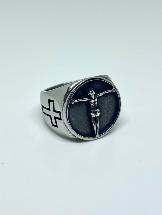 Crucifixion Signet Ring