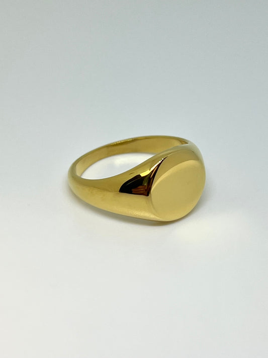 Circular Signet Ring (Gold)