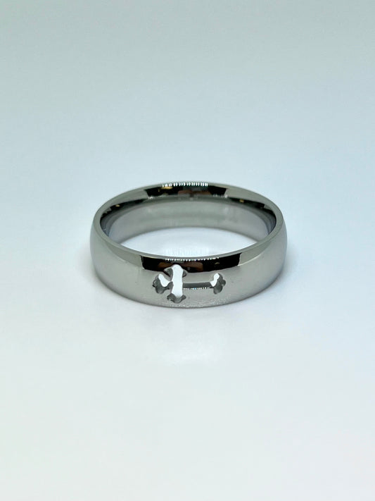 Polished Cross Ring