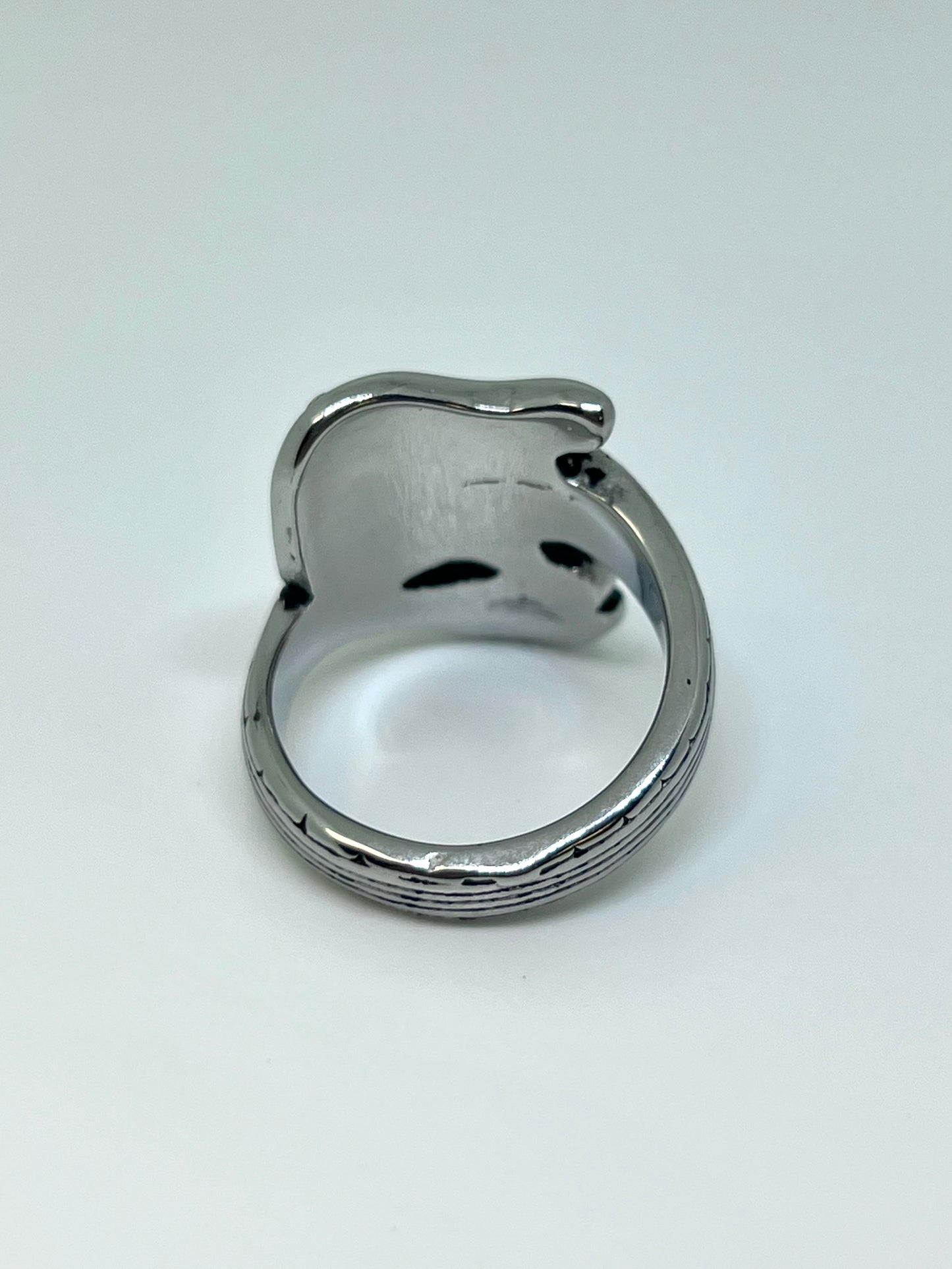 Silvery Stainless Steel Guitar Ring