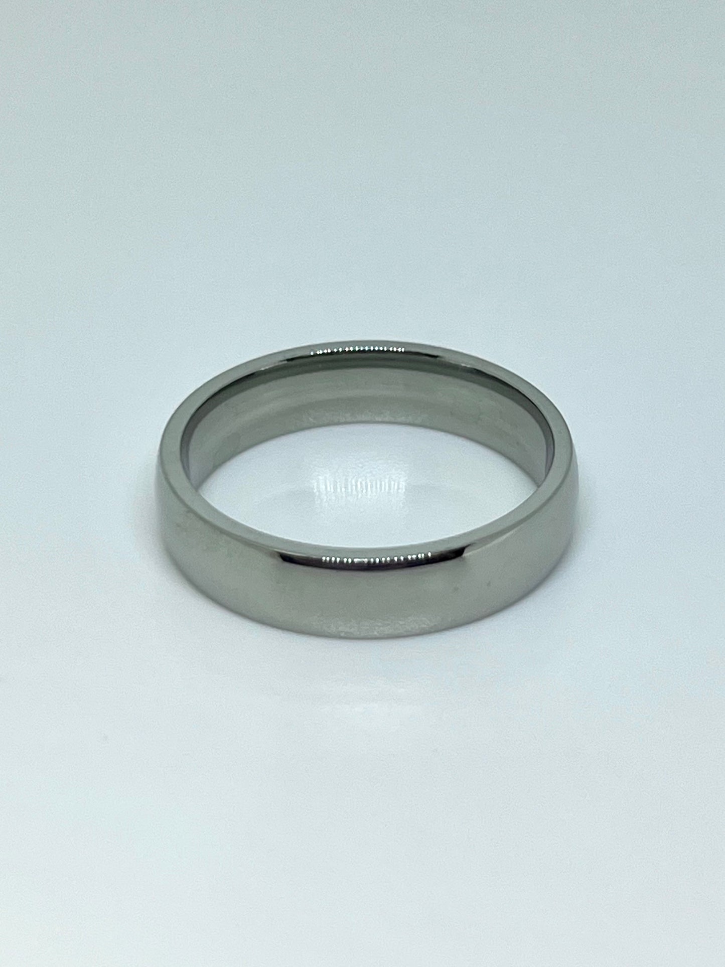 Silvery Stainless Steel Ring