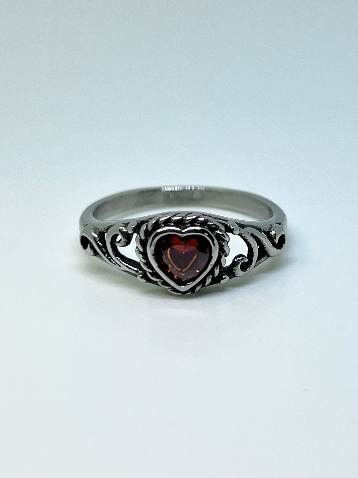 Crimson Heart Ring