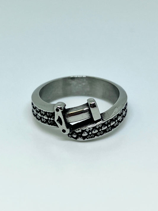 Silvery Stainless Steel Dagger Ring