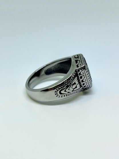 Detailed Shield Ring